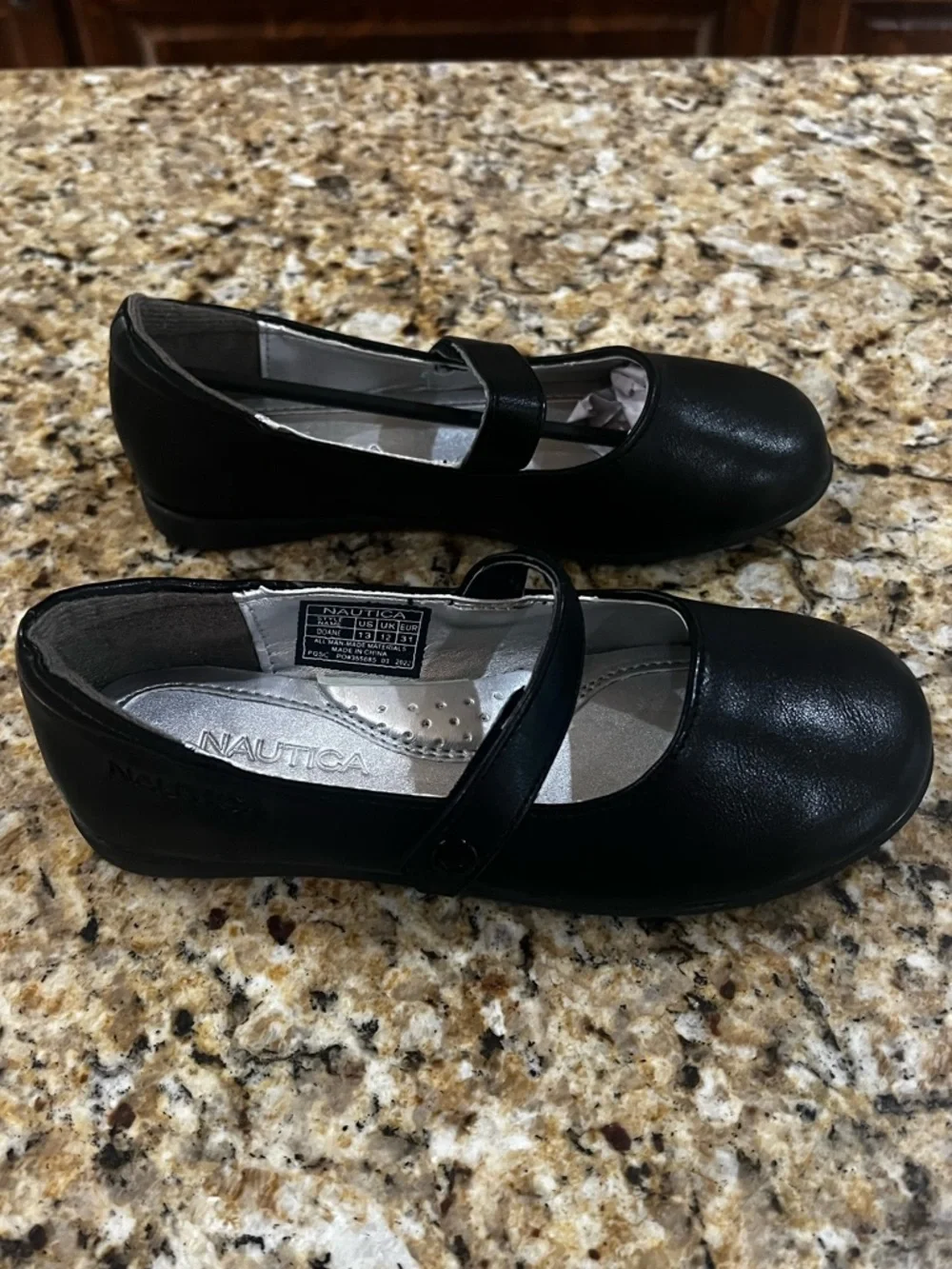 New - Nautica Girls Black Mary Jane Dress Shoes